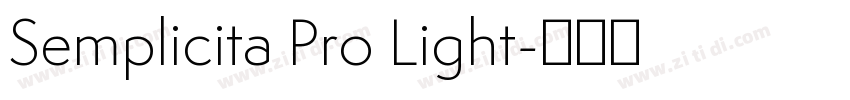 Semplicita Pro Light字体转换